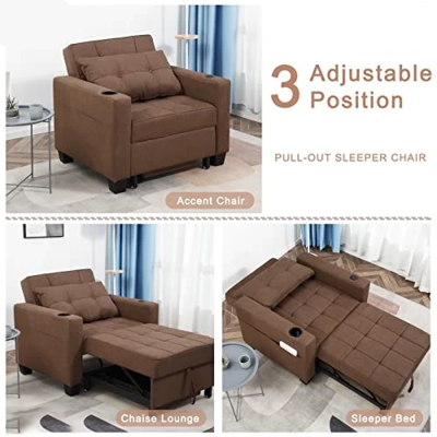 Picture of Pull Out Sleeper Chair + Bed