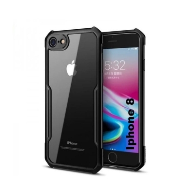 Picture of For Apple iPhone 7 / iPhone 8  Shockproof TPU Bumper Clear Acrylic Mobile Phone Case For iPhone 7 Back Cover