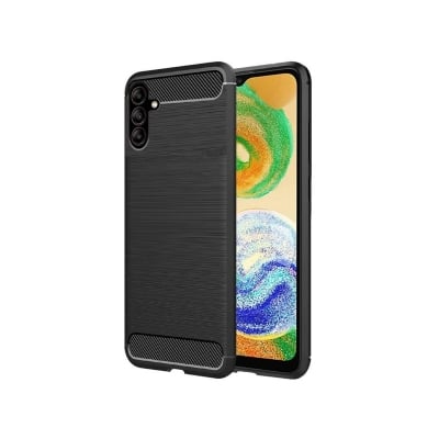 Picture of For Samsung Galaxy A05s Silicone Back Cover With Carbon Fiber Texture (Back Case Cover For Smartphone)