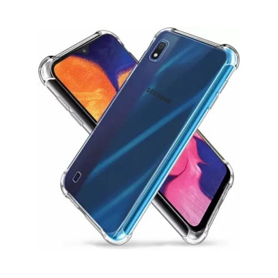 Picture of For Samsung Galaxy M10 Silicone Airbag cover Shockproof Transparent Protective Clear Back Cover TPU Case