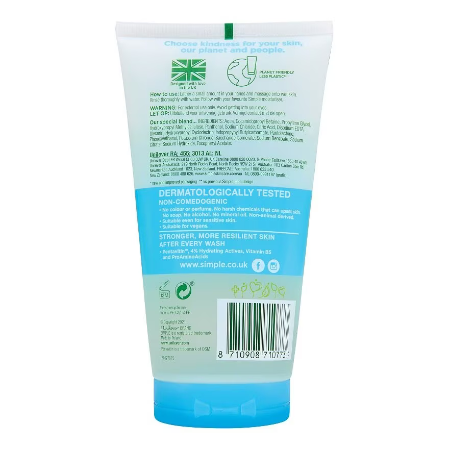 Picture of Simple Micellar Facial Gel Wash 150ml