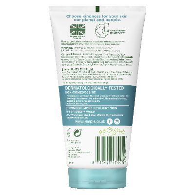 Picture of Simple Daily Detox Purifying Gel Face Wash For Oily Skin 150 ml