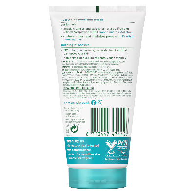 Picture of Simple Face Clear Pore Scrub Detox 150ml