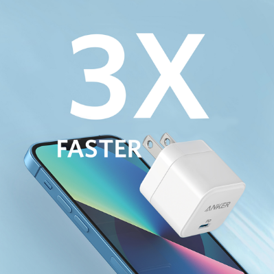 Picture of Anker PowerPort III 20W Cube Fast Charger For Iphone & Others (Cable Not Included)