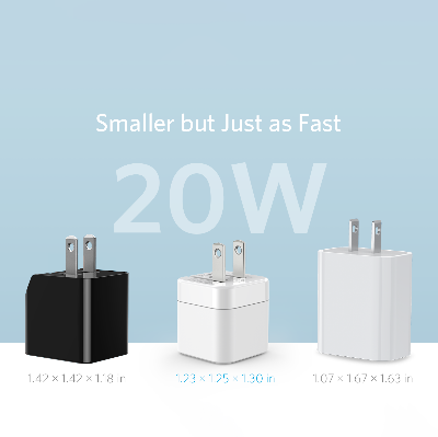 Picture of Anker PowerPort III 20W Cube Fast Charger For Iphone & Others (Cable Not Included)