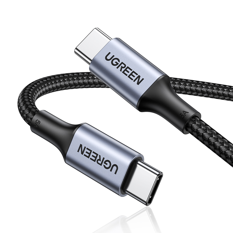 Picture of UGREEN US316 (70427) USB-C to USB-C PD 5A Max 100W Braided Fast Charging Cable 1M