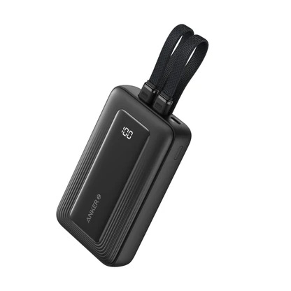 Picture of Anker Zolo 10000mAh Power Bank With 35W Fast Charging & Built‑In Dual USB‑C Cables