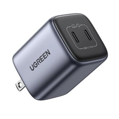 Picture of UGREEN CD294 Nexode 45W Dual USB-C GaN Charger Compact Super‑Fast PD & PPS Wall Adapter (90572) (Cable Not Included)