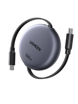 Picture of UGREEN 65905 USB-C to USB-C PD Fast Charging Retractable Cable 100W Max 1m L531