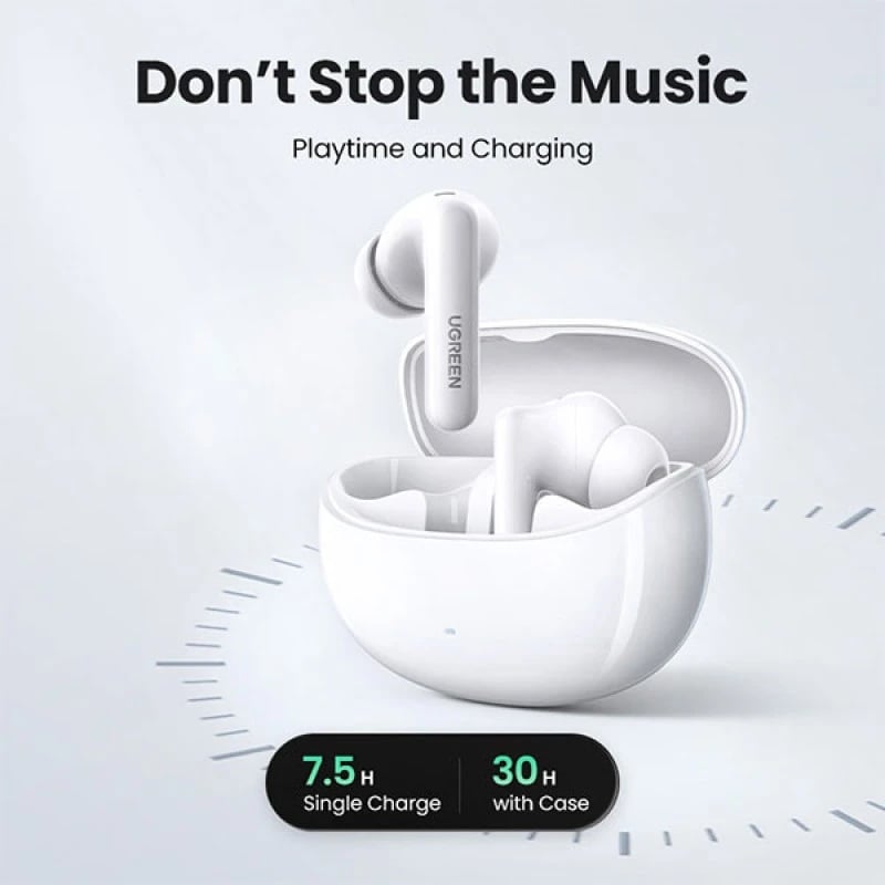 Picture of UGREEN 35725 HiTune T3 Pro ANC Wireless Earbuds (White)