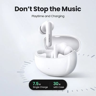 Picture of UGREEN 35725 HiTune T3 Pro ANC Wireless Earbuds (White)