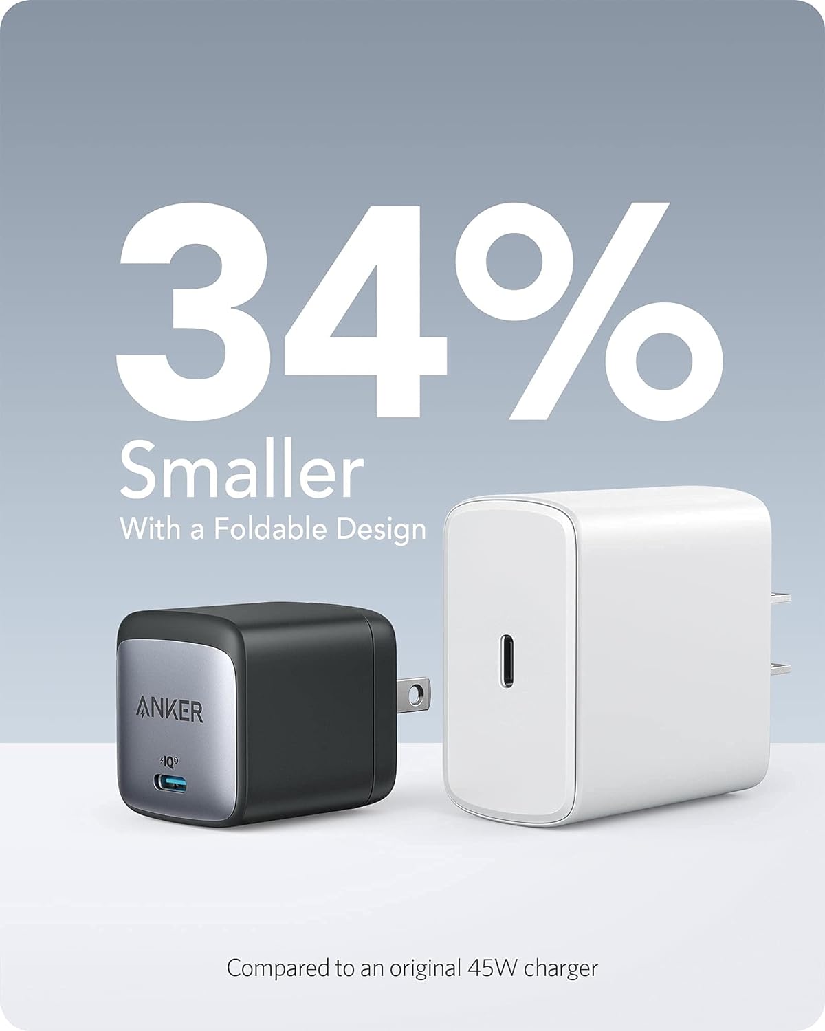 Picture of Anker Nano Charger (45W) – Compact GaN USB‑C Fast Charger (Black)