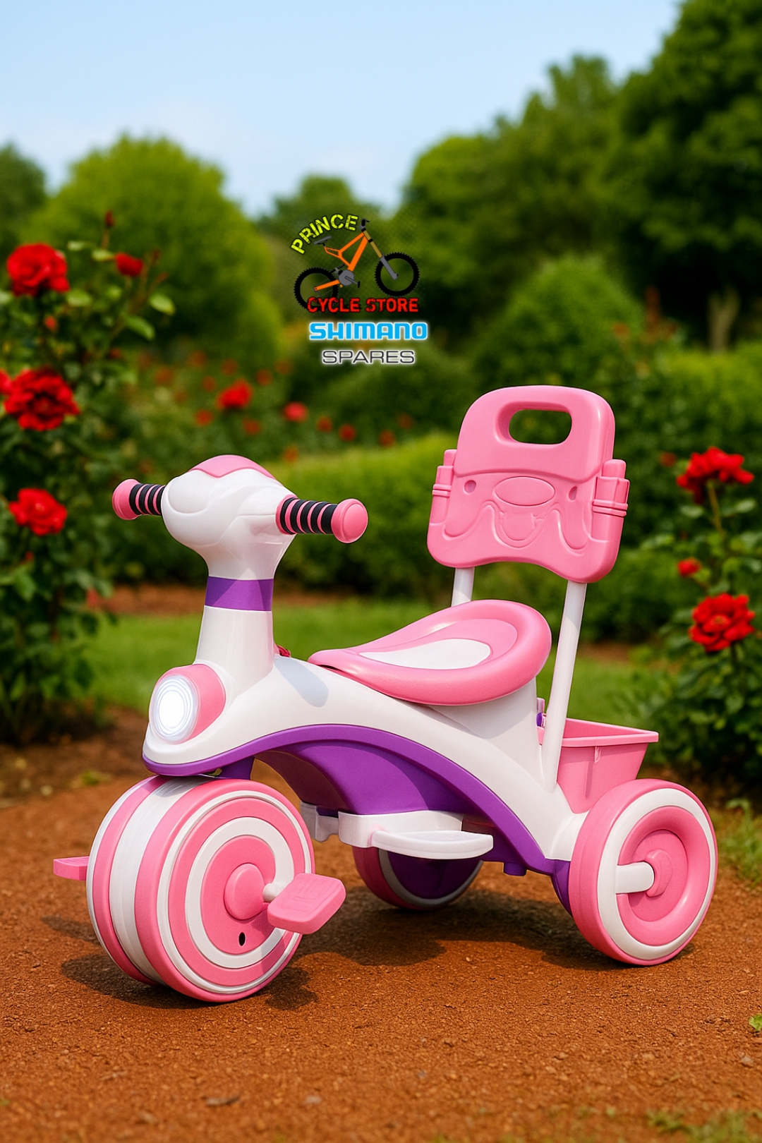 Picture of Akij Royal Rider Booster KD Tricycle With Music & Light For Baby Bike