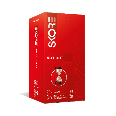 Picture of Skore Notout Climax Delay 1500 + Dotted Condom - 20Pcs Pack(India)
