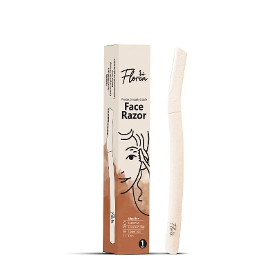 Picture of Floren Face Razor For Women I For Smooth & Effortless Facial Hair Removal I Suitable For Peach Fuzz, Chin, Upper Lips, Eyebrows I Pack Of 1