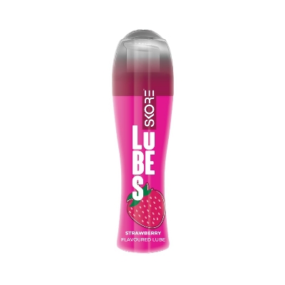 Picture of Skore Strawberry Flavored Water Based Lubricant Gel for Men & Women - 50ml