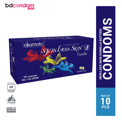 Picture of Okomoto SkinLess Skin Vanilla Contoured & Dotted Condom - 10Pcs Pack(Japan)
