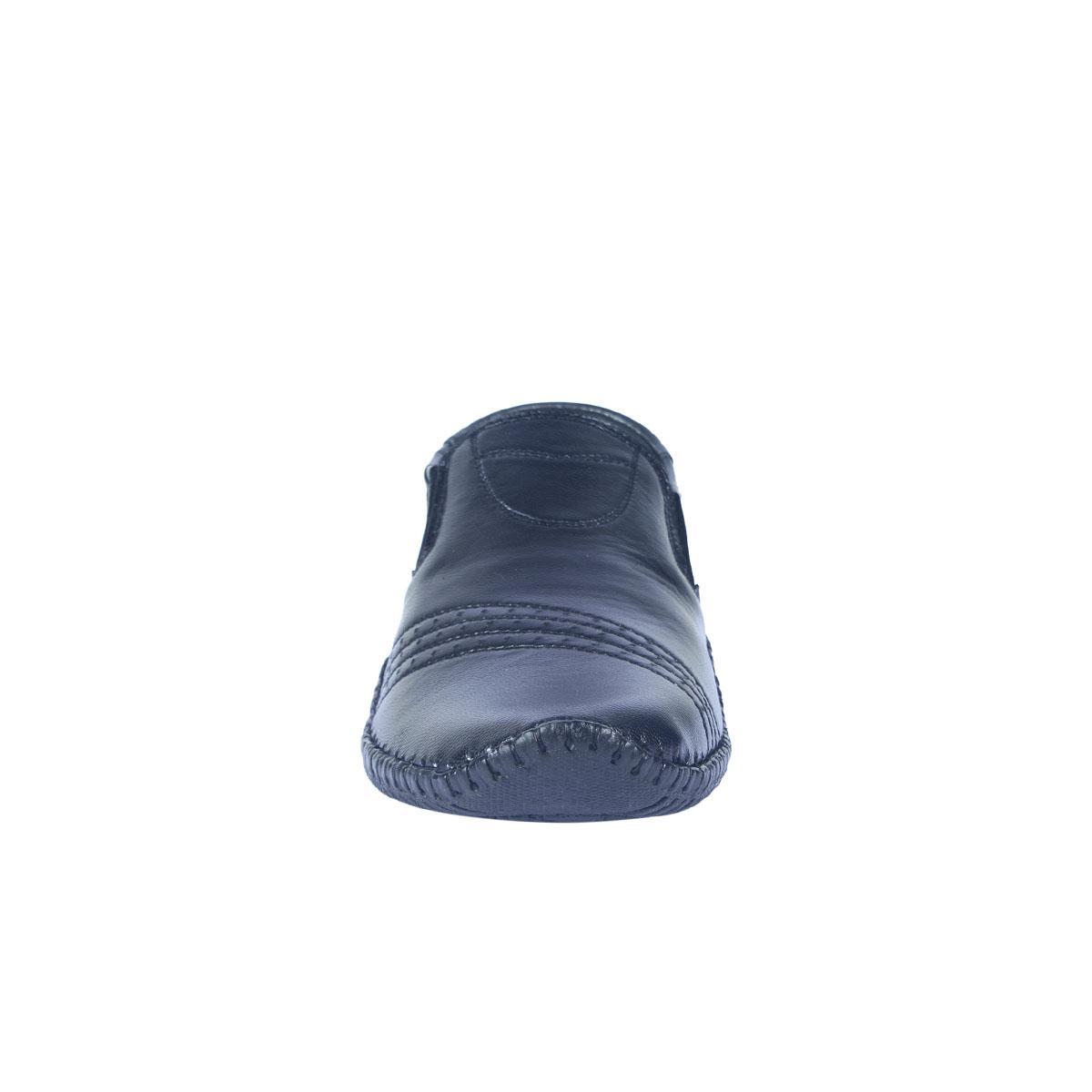 Picture of Black Leather Sandal For Men