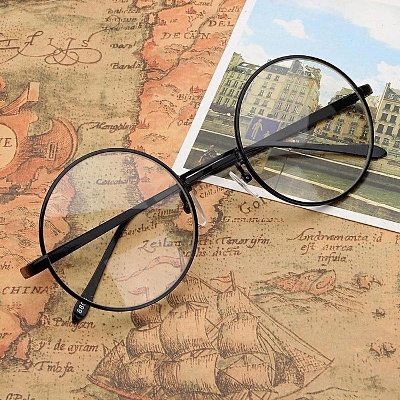 Picture of Vintage Round Circle Eyeglasses Frame Myopia Glasses Optical