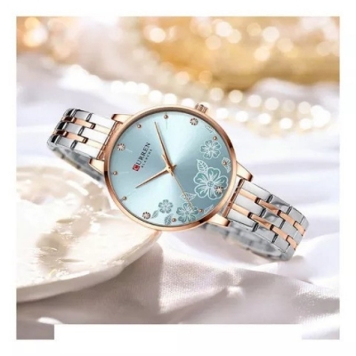 Picture of CURREN 9068 Stainless Steel Analog Watch For Women -Light Blue