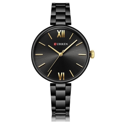 Picture of CURREN 9017 Stainless Steel Stylish Wrist Watch for Women-Black