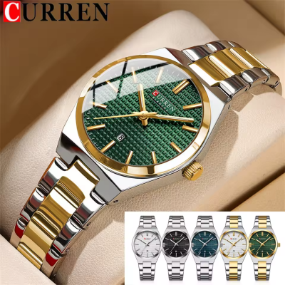 Picture of CURREN 8439 Fashion Women Watch Top Brand Luxury Girl Wristwatch Elegant Stainless Steel Silver Green