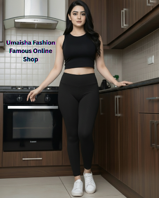 Picture of Winter special cotton spandex jeggings for woman-black