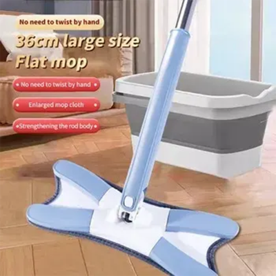 Picture of X Type 360 Degree Flat Hand Free Wash Mop