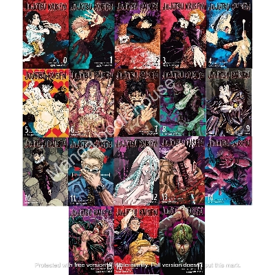 Picture of Jujutsu Kaisen Series (Vol 0-17) 18 Books Collection Set By Gege Akutami Paperback January 1, 20211(premium quality)