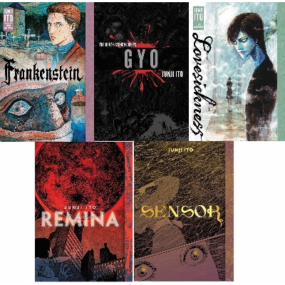 Picture of Junji Ito Serie 2: Deluxe Edition Collection 5 book Set (Frankenstein: Junji Ito Story, Gyo, The Art of Junji, Lovesickness, Remina , Sensor)(premium quality)