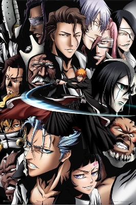 Picture of Bleach Anime Poster Group Merchandise Merch Ichigo Swords Manga Comic Cool Aesthetic Modern Wall Decor Picture Japanese Bedroom Living Room Weeb Fan Birthday Cool Wall Decor Art Print Poster 12*9