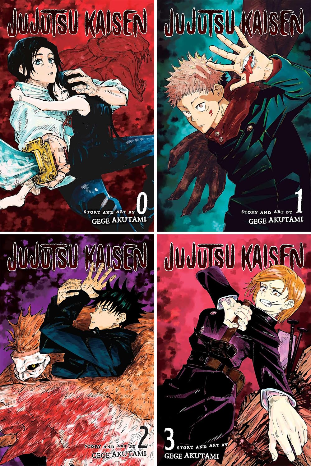 Picture of Jujutsu Kaisen Series (Vol 0/22) Collection Set By Gege Akutami Paperback – January 1, 2021