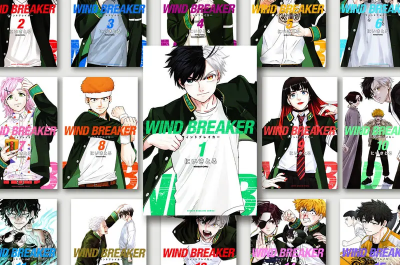 Picture of WIND BREAKER Complete Windbreaker, 1-19  Volume Set