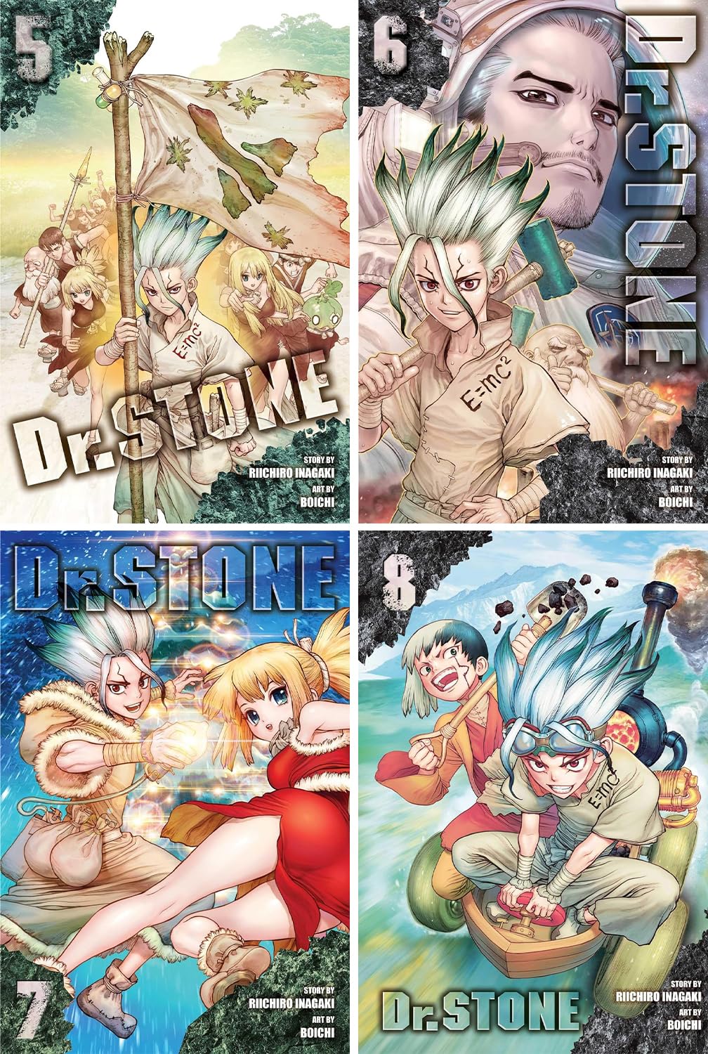 Picture of Dr. STONE Manga, Set of 26 Books. Vol. 1-26 Paperback – January 1, 2021