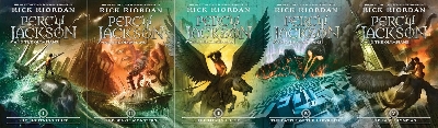 Picture of Percy Jackson and the Olympians 5 Book Paperback Boxed Set (w/poster) Product Bundle – April 4, 2023
