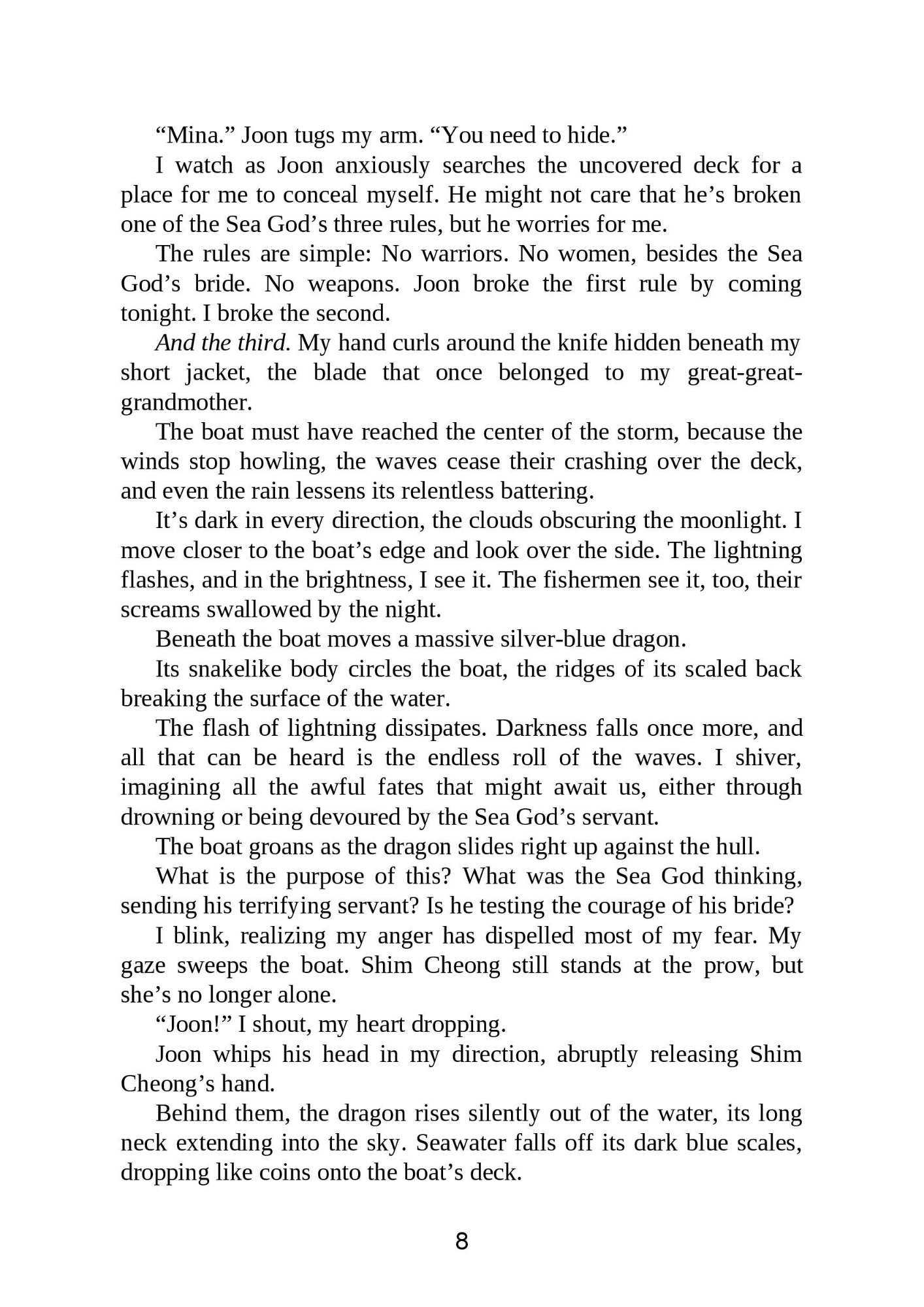Picture of The Girl Who Fell Beneath the Sea by Axie Oh ( Premium Paper and Matte Cover ) Novel