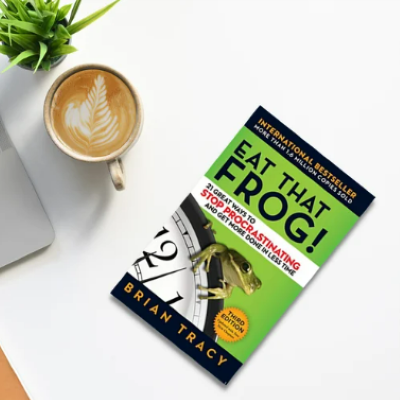 Picture of Eat That Frog!: 21 Great Ways to Stop Procrastinating and Get More Done in Less Time ( Book by Brian Tracy ) ( Premium Paper and Matte Cover ) Novel