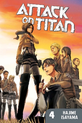 Picture of Attack on T I T a N Vol 4 Anime Manga Series Japanese Language Paperback Book