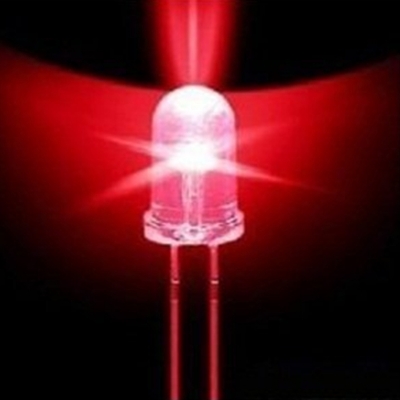 Picture of LED - 3MM, CRYSTAL CLEAR, VERY HIGH BRIGHTNESS, PACKAGE OF 5 Novel