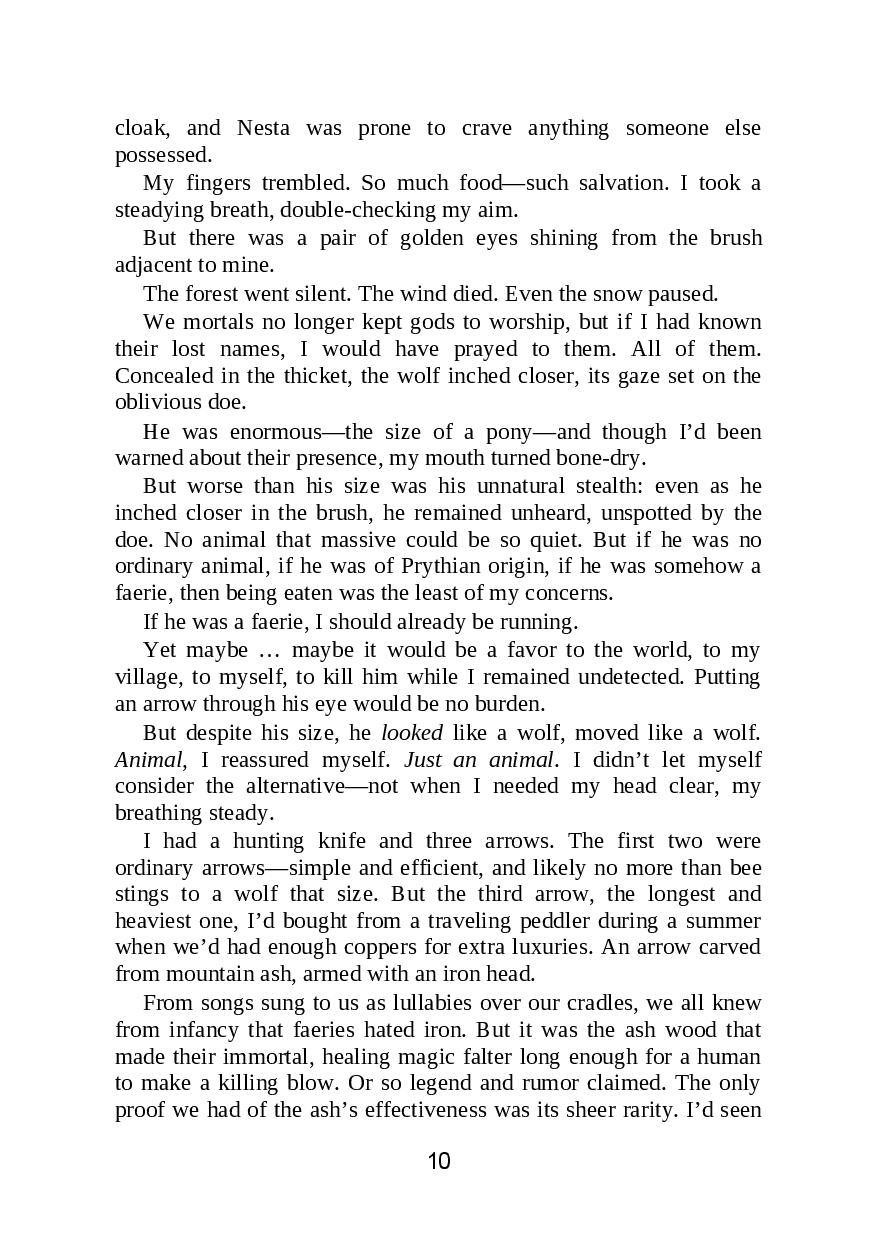 Picture of A Court of Thorns and Roses ( A Court of Thorns and Roses #1 by Sarah J. Maas ( Premium Paper and Matte Cover ) Novel