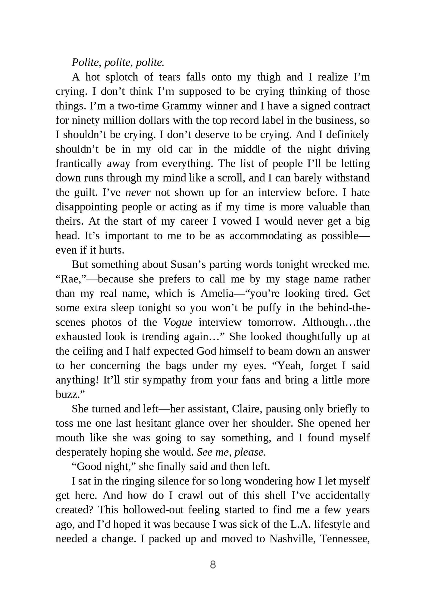 Picture of When in Rome by Sarah Adams ( Premium Paper and Matte Covers ) Novel