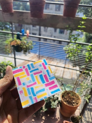 Picture of Pocket Notepad- BrushStroke- Stylish Pocket notebook for Cool lifestyle. 100 Pages Novel