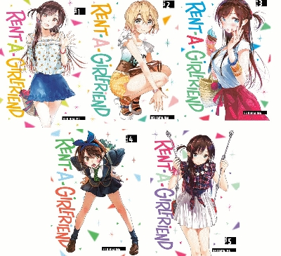 Picture of Rent A Girlfriend Manga 5 book collection set vol 1-5
