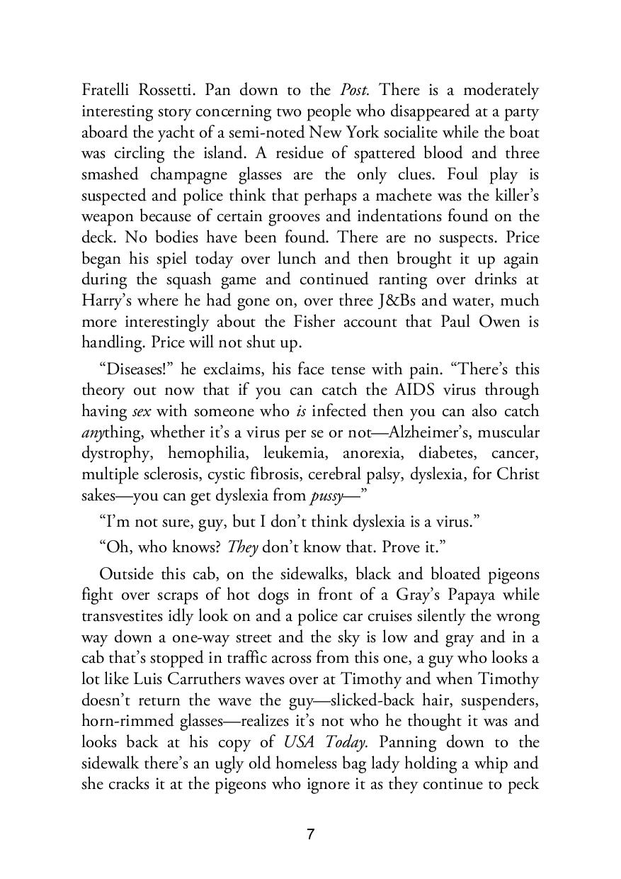 Picture of American Psycho ( Book by Bret Easton Ellis ) ( Premium Paper and Matte Cover ) Novel