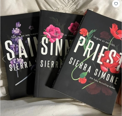 Picture of Priest Trilogy (Priest, Sinner & Saint) Books by Sierra Simone (Premium Paper & Matte Cover) Novel