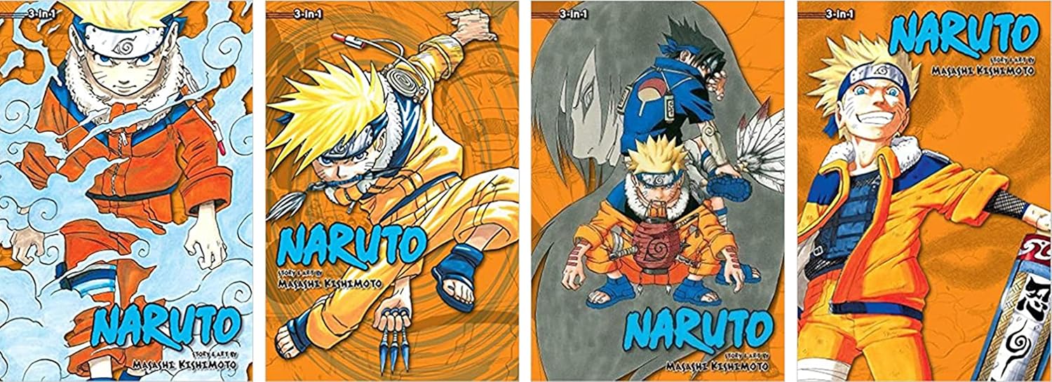 Picture of Naruto 3-in-1 Edition Manga Set Vol. 1-12