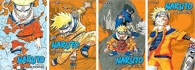 Picture of Naruto 3-in-1 Edition Manga Set Vol. 1-12