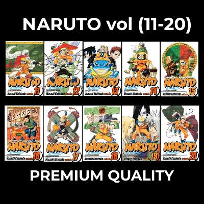 Picture of Naruto SET Volume (11-20) | Premium Quality Paperback Manga | MANGA Book gardan