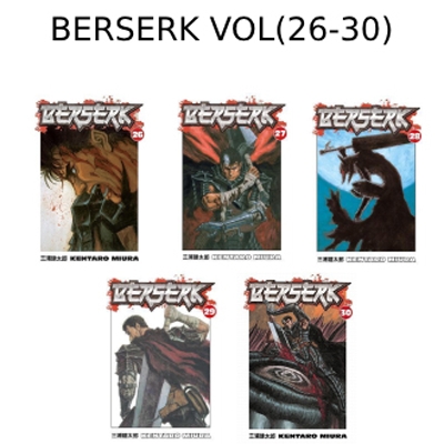 Picture of Berserk SET Volume (26-30) | Premium Quality Paperback Manga | MANGA Book gardan