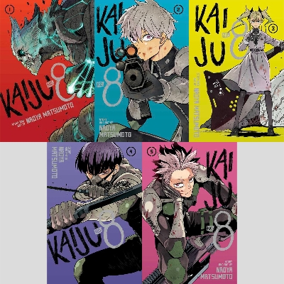 Picture of Kaiju no.8 SET Volume (1-5) | Premium Quality Paperback Manga | MANGA Book gardan